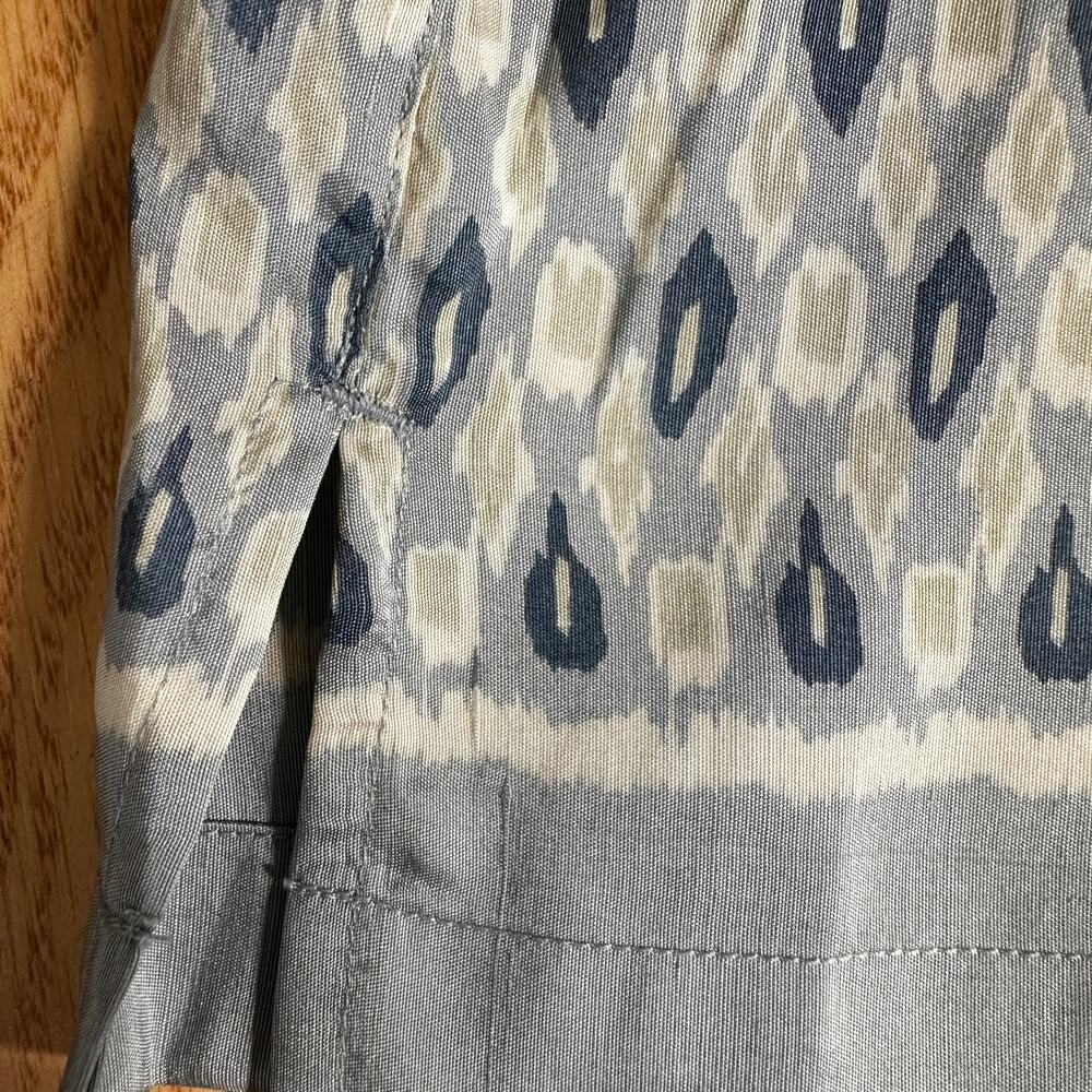 J. Jill Blue Silk Boho Midi Skirt Size 20 Petite - Picture 6 of 10